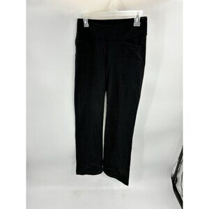 Athleta Womens Pants Size S Black High Rise Stretchy Wide Leg Yoga Lounge Active